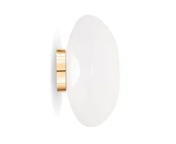 New Melt Surface væglampe / loftlampe, opal/guld Hvide Lamper|Entre Lamper