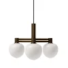 Discount Memoir 3 lysekrone 120, bronze/opal Hvide Lamper|Glas Lamper