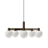New Memoir 5 lysekrone 120, bronze/opal Hvide Lamper|Glas Lamper