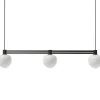 Best Memoir 3 side-by-side pendel 120, sort/opal Hvide Lamper|Glas Lamper