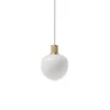 Memoir pendel 120, messing/opal Messinglamper|Hvide Lamper