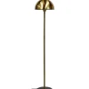 New Menton gulvlampe, messing/sort Messinglamper|Marmor Lamper