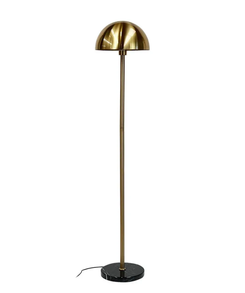 New Menton gulvlampe, messing/sort Messinglamper|Marmor Lamper