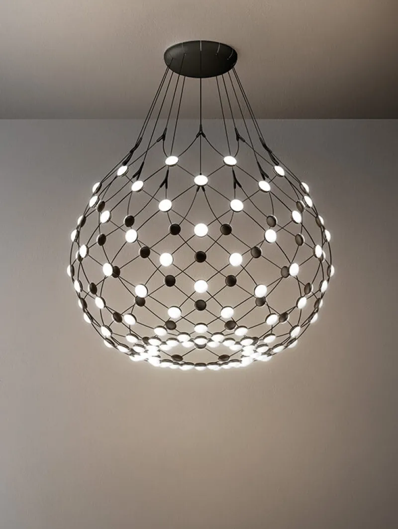 Discount Mesh pendel Ø100 / 2 m ledning, sort Køkkenlamper|Entre Lamper