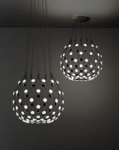 Online Mesh pendel Ø100 / 1 m ledning, sort Stue Lamper|Spisebordslamper