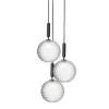 New Miira 3 Large pendel, grå/klar Glas Lamper|Klyngependel