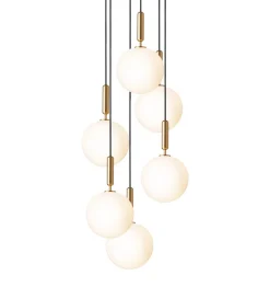 Hot Miira 6 Large pendel, messing/opal Messinglamper|Glas Lamper