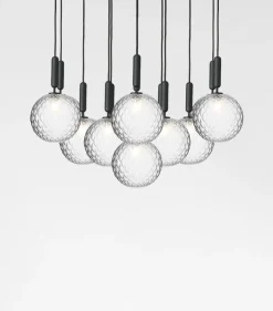 Online Miira 13 Large pendel, optic/rock grey Glas Lamper|Klyngependel