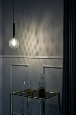 Hot Miira 1 pendel, grå/klar Glas Lamper|Lamper Til Sofabord
