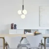 Miira 4 pendel, grå/opal Glas Lamper|Lamper Til Sofabord