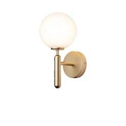 Hot Miira væglampe, messing/opal Messinglamper|Glas Lamper