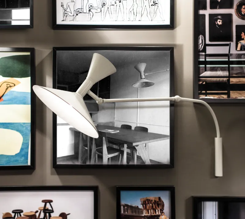New Mini Lampe de Marseille væglampe, hvid Hvide Lamper|Læselamper