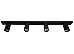 New Modern skinne med 4 spots, sort Køkkenlamper|Kontorlamper