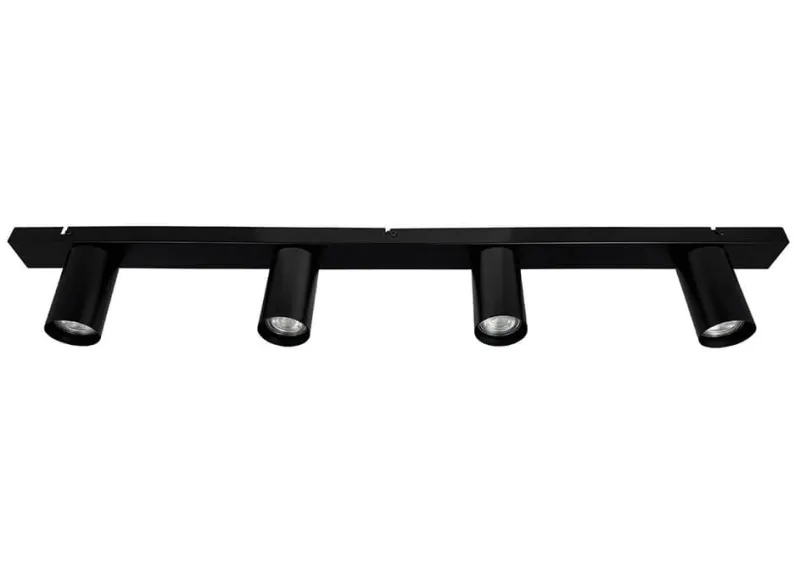 New Modern skinne med 4 spots, sort Køkkenlamper|Kontorlamper