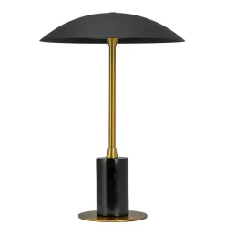 Sale Moon batterilampe / bordlampe, sort/messing Messinglamper|Transportable Lamper