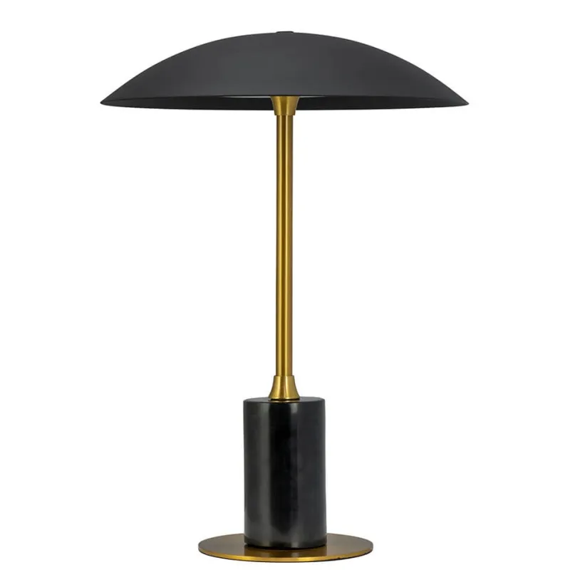 Sale Moon batterilampe / bordlampe, sort/messing Messinglamper|Transportable Lamper