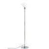 Clearance Morph gulvlampe, opal/krom Hvide Lamper|Glas Lamper