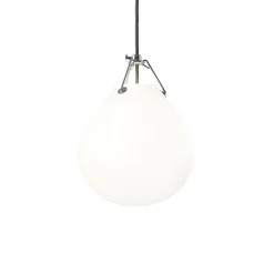 Moser pendel Ø205, mat hvid opal Glas Lamper|Køkkenlamper