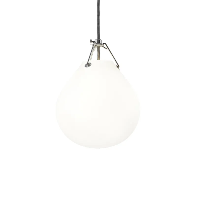 Moser pendel Ø205, mat hvid opal Glas Lamper|Køkkenlamper