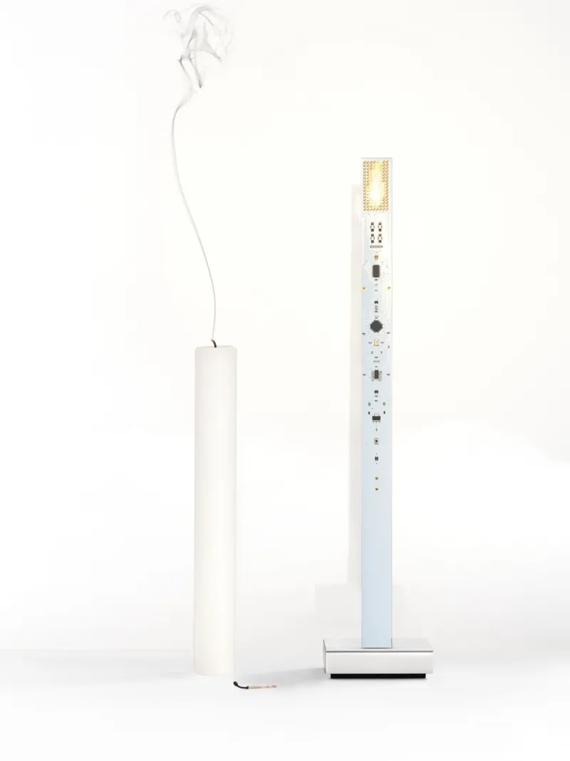 Discount My New Flame bordlampe, hvid Hvide Lamper|Bordlamper