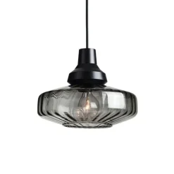 Discount New Wave Optic pendel, smoke Glas Lamper