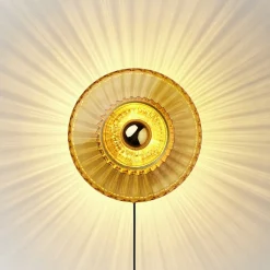Sale New Wave Optic væglampe, amber Glas Lamper|Lampe Til Trappeopgang