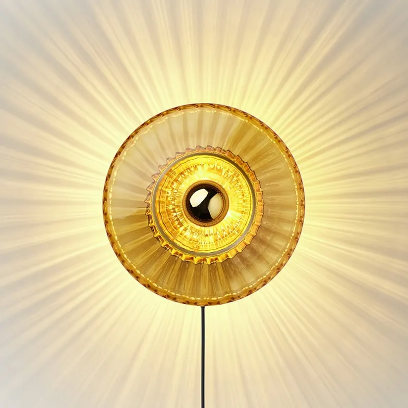 Sale New Wave Optic væglampe, amber Glas Lamper|Lampe Til Trappeopgang
