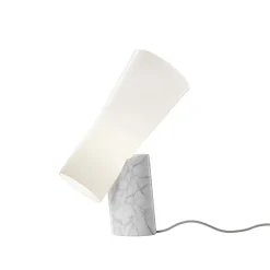 Online NILE bordlampe, hvid marmor Marmor Lamper|Hvide Lamper