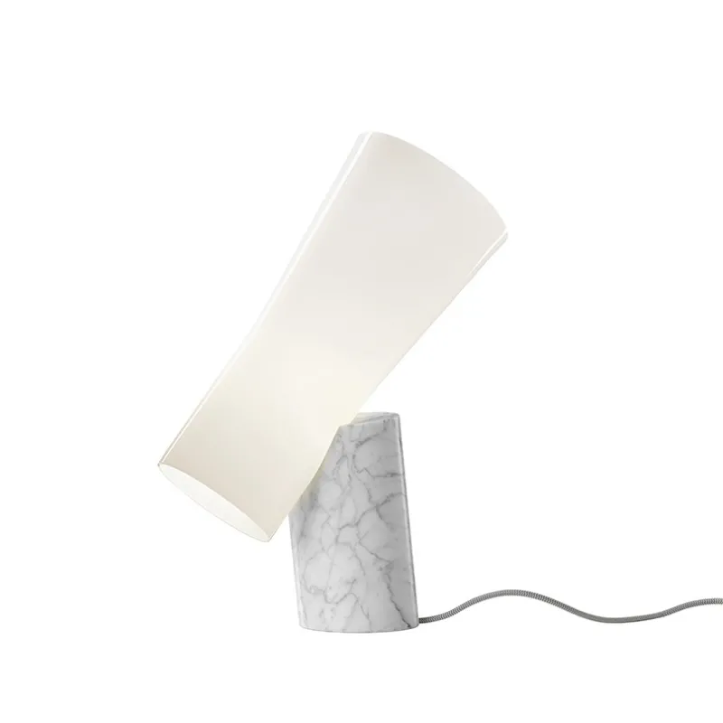 Online NILE bordlampe, hvid marmor Marmor Lamper|Hvide Lamper