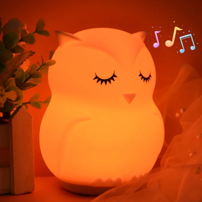 Owl m. bluetooth Børn Transportable Lamper|Natlampe
