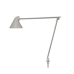 Clearance NJP bordlampe m/Ø10 pind, lys alu grå Skrivebordslamper|Arkitektlamper