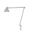 Discount NJP bordlampe m/bordklemme, lys alu grå Skrivebordslamper|Klemmelamper