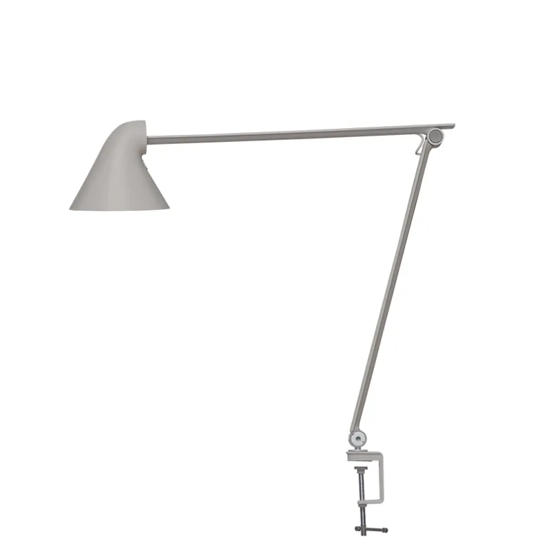 Discount NJP bordlampe m/bordklemme, lys alu grå Skrivebordslamper|Klemmelamper