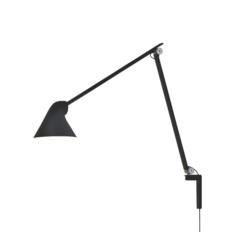 Clearance NJP væglampe m/lang arm, sort Sorte Væglamper|Arkitektlamper