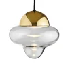 Clearance Nutty pendel, klar/guld Glas Lamper|Spisebordslamper