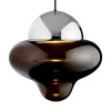 New Nutty XL pendel, brun/krom Glas Lamper|Pendler