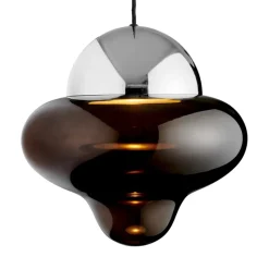 New Nutty XL pendel, brun/krom Glas Lamper|Pendler