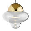 Hot Nutty XL pendel, klar/guld Glas Lamper|Pendler