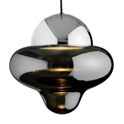 Online Nutty XL pendel, smoke/krom Glas Lamper|Pendler