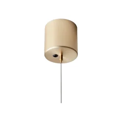 New høj baldakin, børstet messing - Wire Ledninger, Fatninger Og Baldakiner