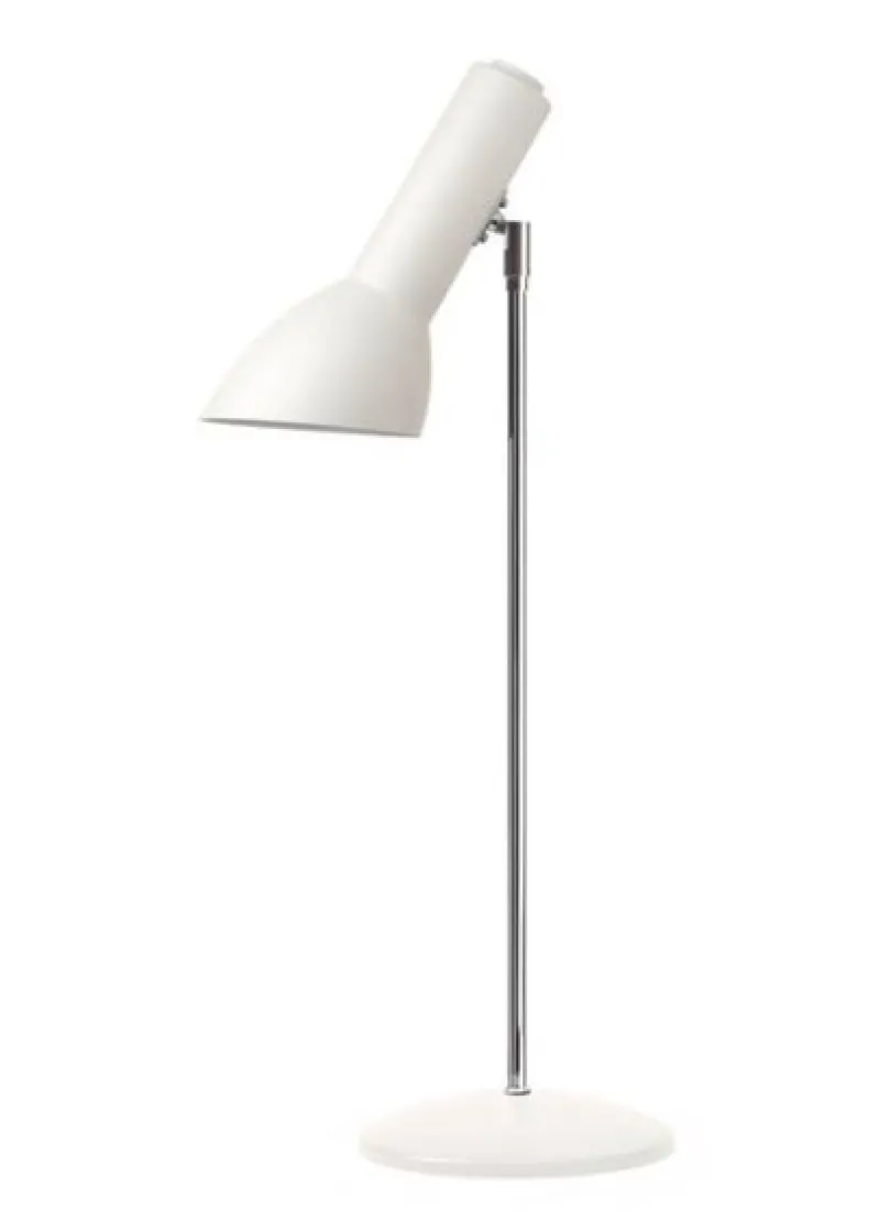 Clearance Oblique Bordlampe, hvid mat Hvide Lamper|Læselamper
