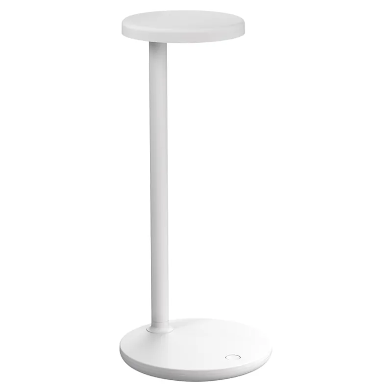 New Oblique bordlampe, mat hvid Hvide Lamper|Lamper Med Usb