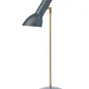 Sale Oblique Bordlampe Messing, petroleumsblå Læselamper|Stue Lamper