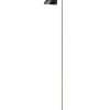 Discount Oblique Gulvlampe Messing, sort mat Standerlamper|Læselamper