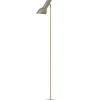 Discount Oblique gulvlampe messing, sand Læselamper|Stue Lamper