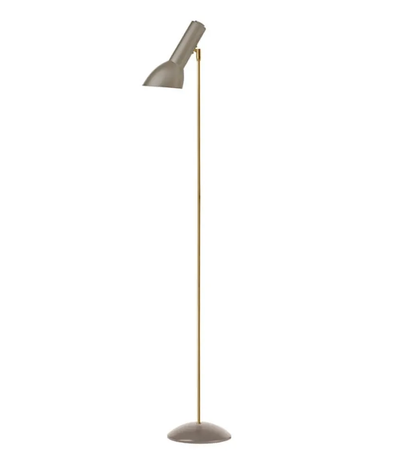 Discount Oblique gulvlampe messing, sand Læselamper|Stue Lamper