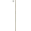 Online Oblique Gulvlampe Messing, hvid mat Hvide Lamper|Standerlamper