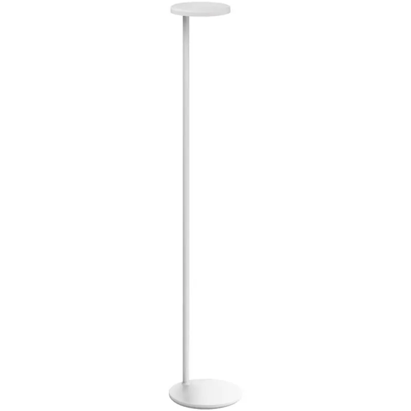 Clearance Oblique gulvlampe USB-C, mat hvid Hvide Lamper|Standerlamper