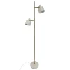 Outlet Ocean gulvlampe, beige/messing Messinglamper|Standerlamper
