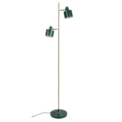 Hot Ocean gulvlampe, mørkegrøn/messing Messinglamper|Standerlamper